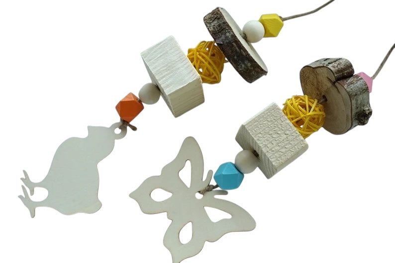 Easter Hanging Wooden Block Chew