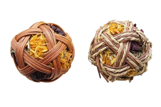 Stuffed Seagrass + Wicker Ball